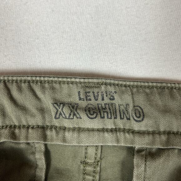 Levi's XX Chino Pants Men's Size 30x30 Green Slim Taper Khaki Casual Mid Rise - Picture 5 of 16